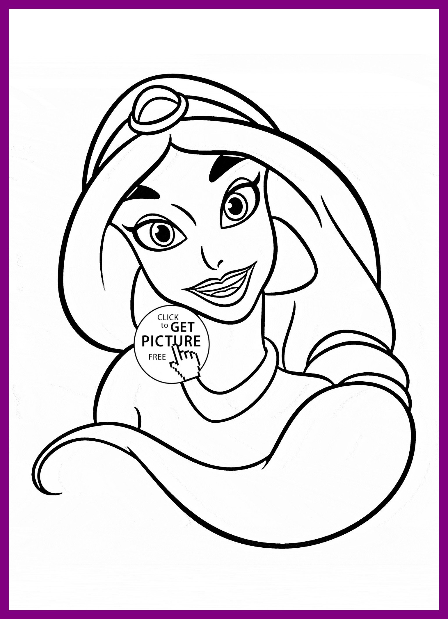 Simple Princess Coloring Pages at GetColorings.com   Free ...