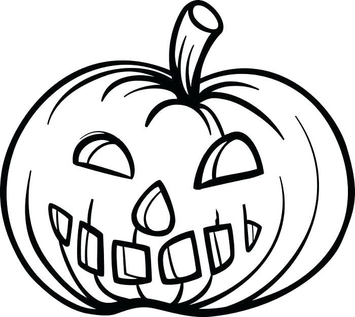 simple pumpkin coloring pages