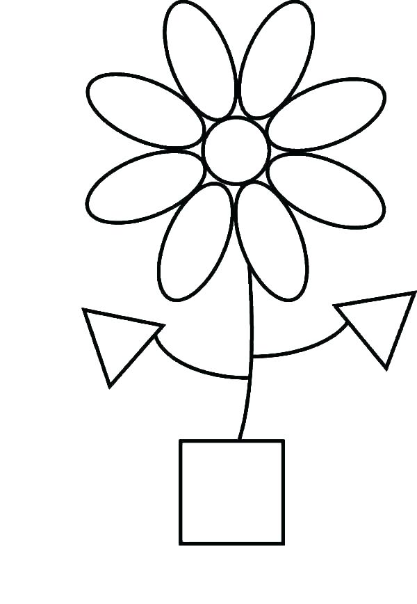 coloring pages shapes geometric simple