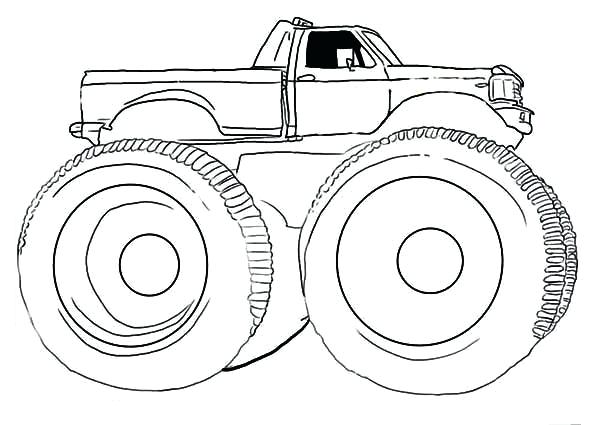 Simple Truck Coloring Pages at Free printable