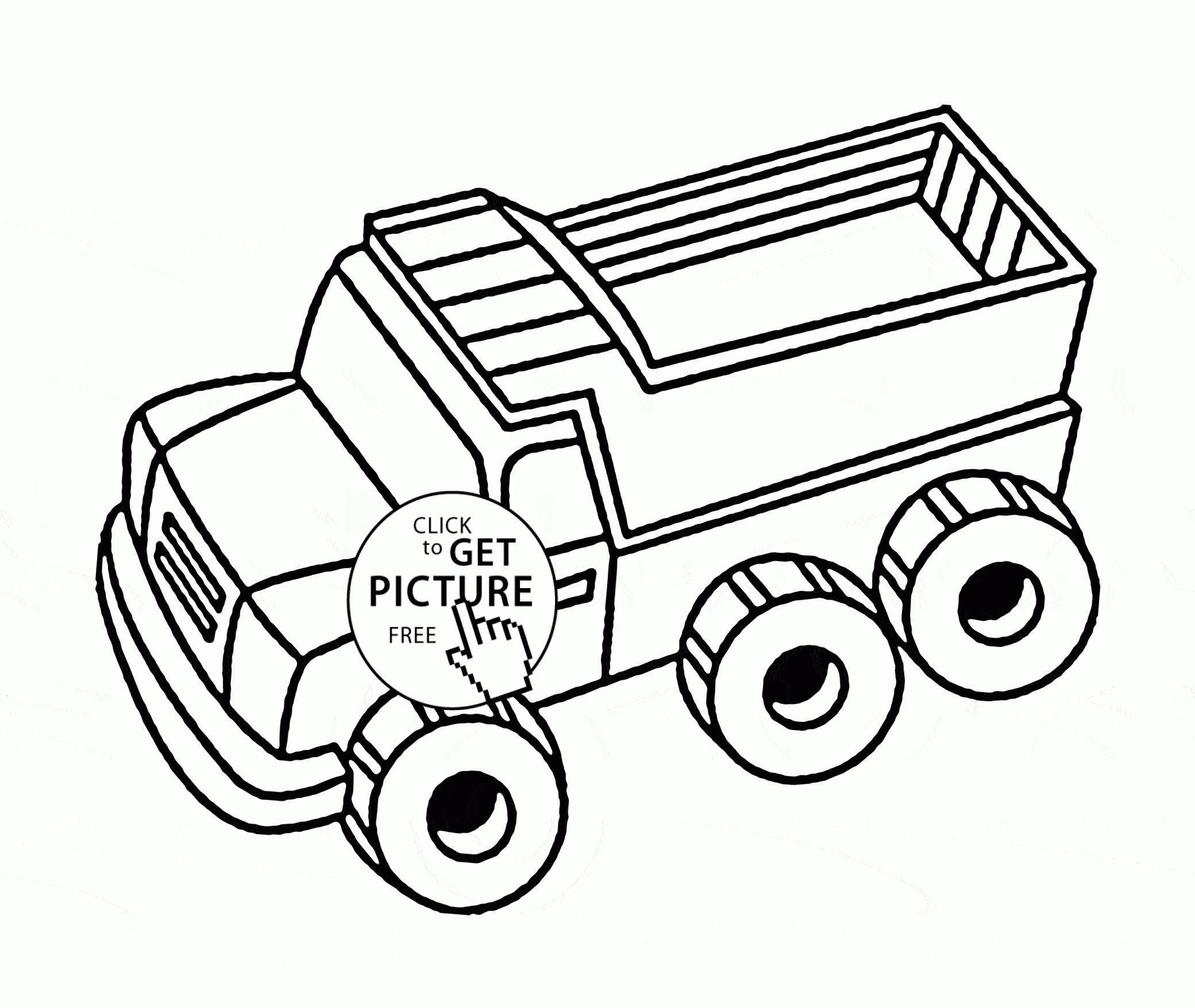 Simple Truck Coloring Pages At GetColorings Free Printable 