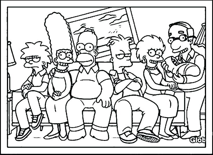 Simpsons Characters Coloring Pages at GetColorings.com | Free printable