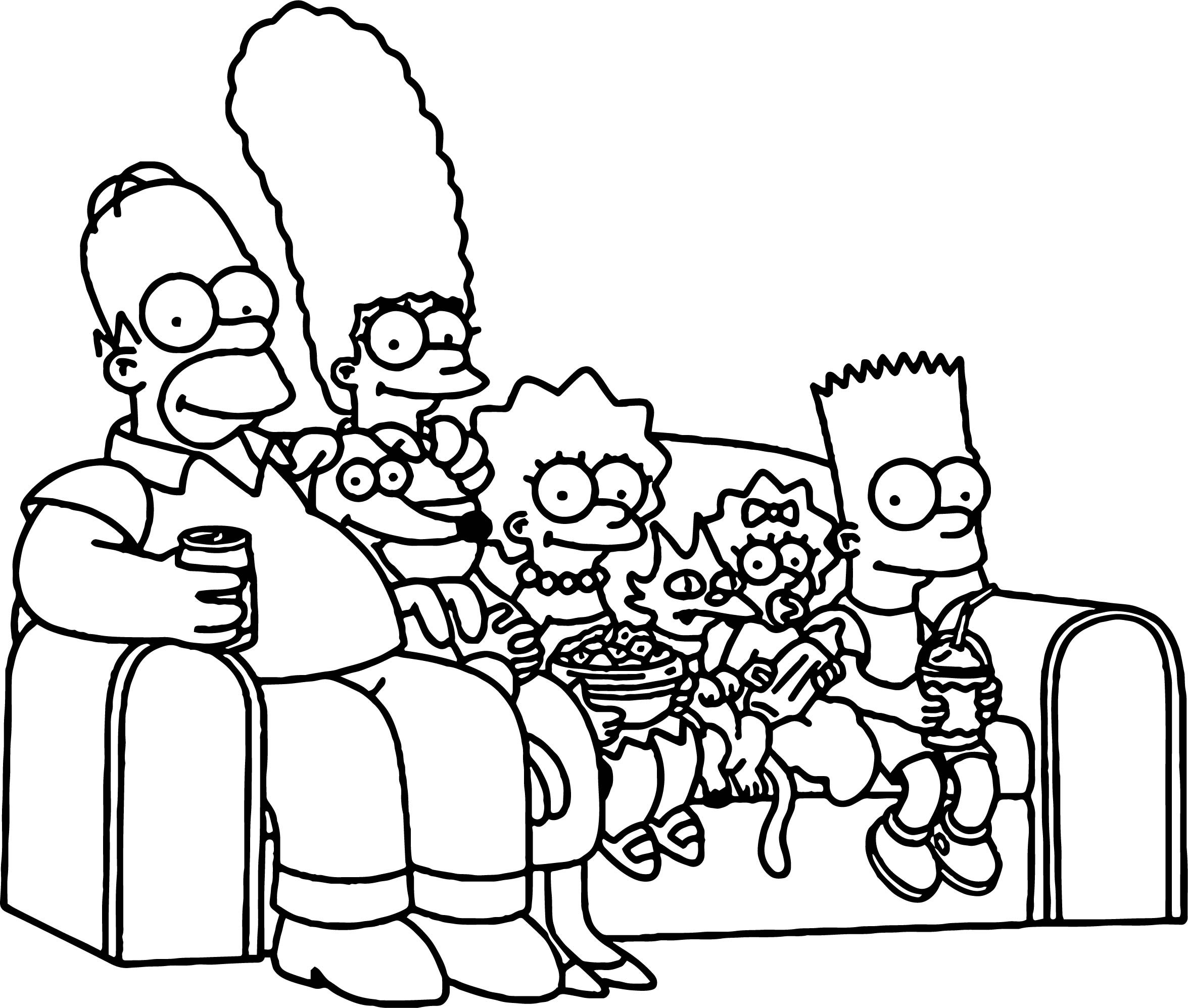 Lisa Simpson Coloring Pages At Getcoloringscom Free Printable Simpsons Characters Coloring 