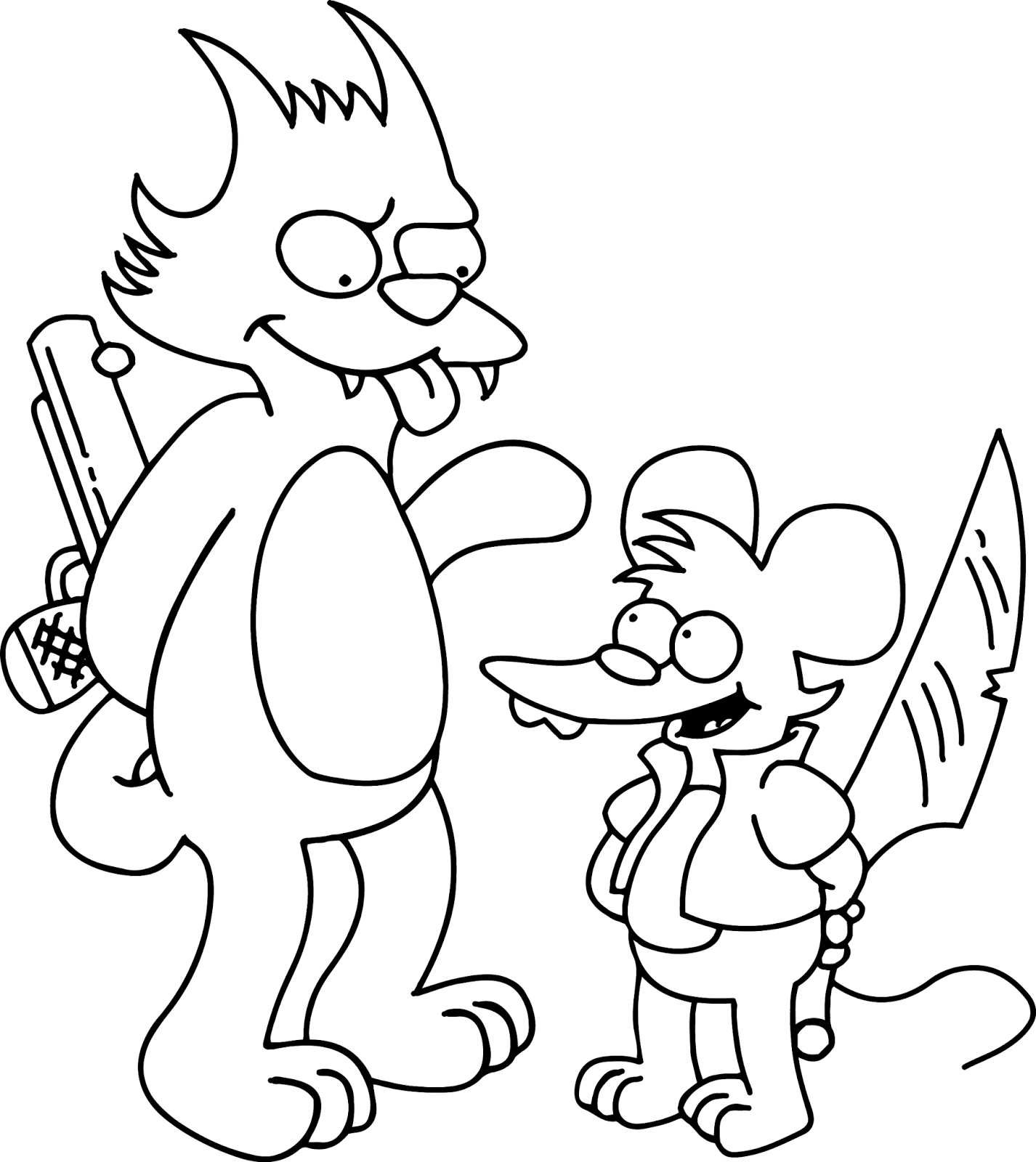 Printable Simpsons Coloring Pages