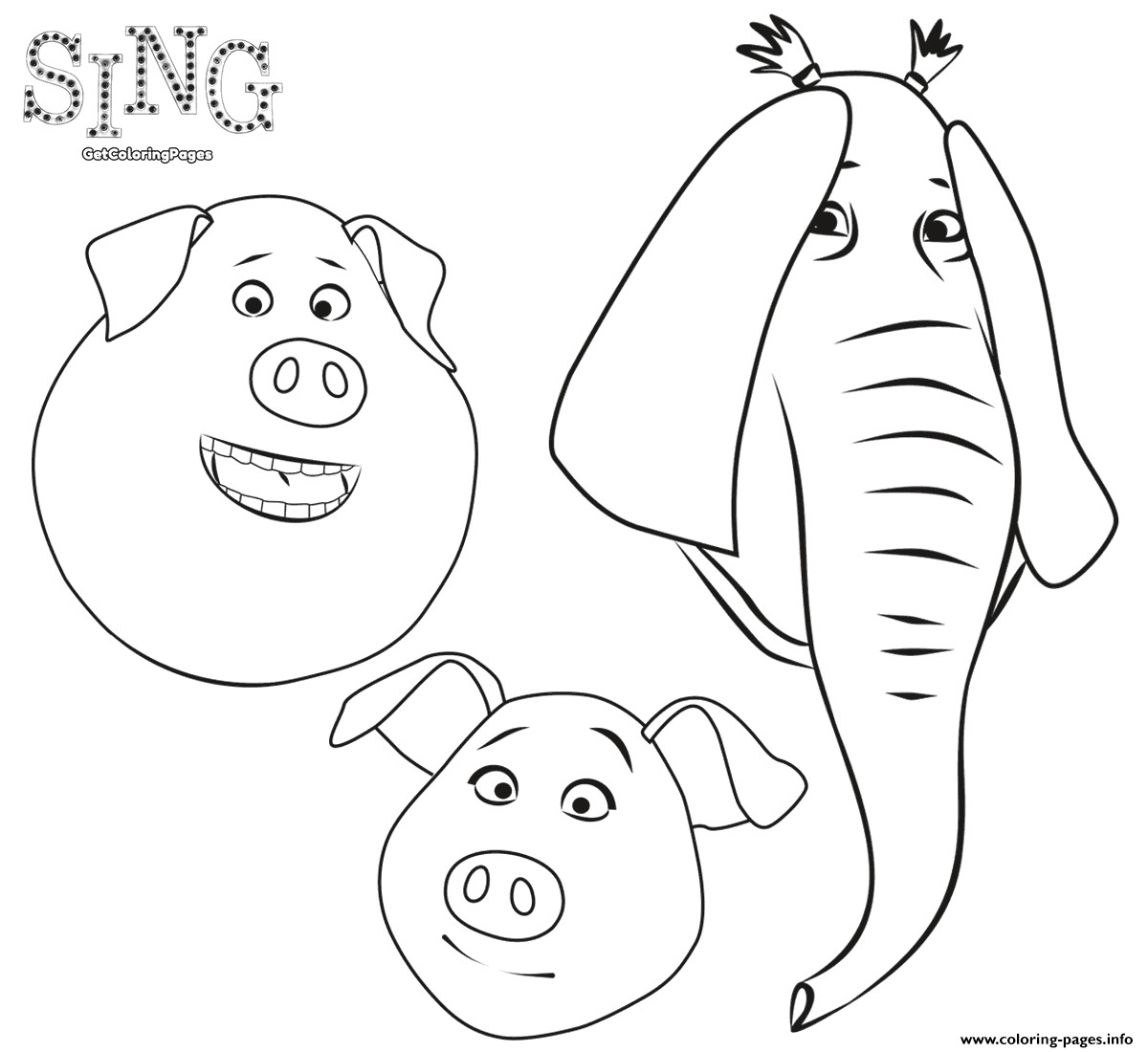 Sing Coloring Pages at GetColorings.com | Free printable colorings