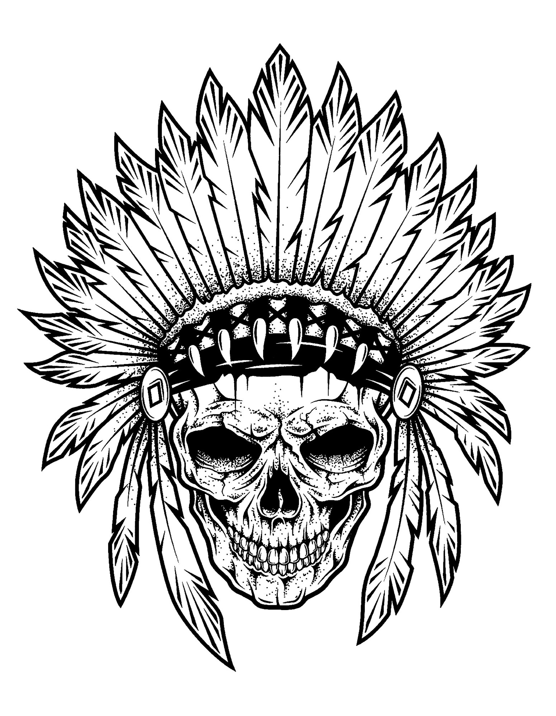 Skull Tattoo Coloring Pages at GetColorings com Free printable