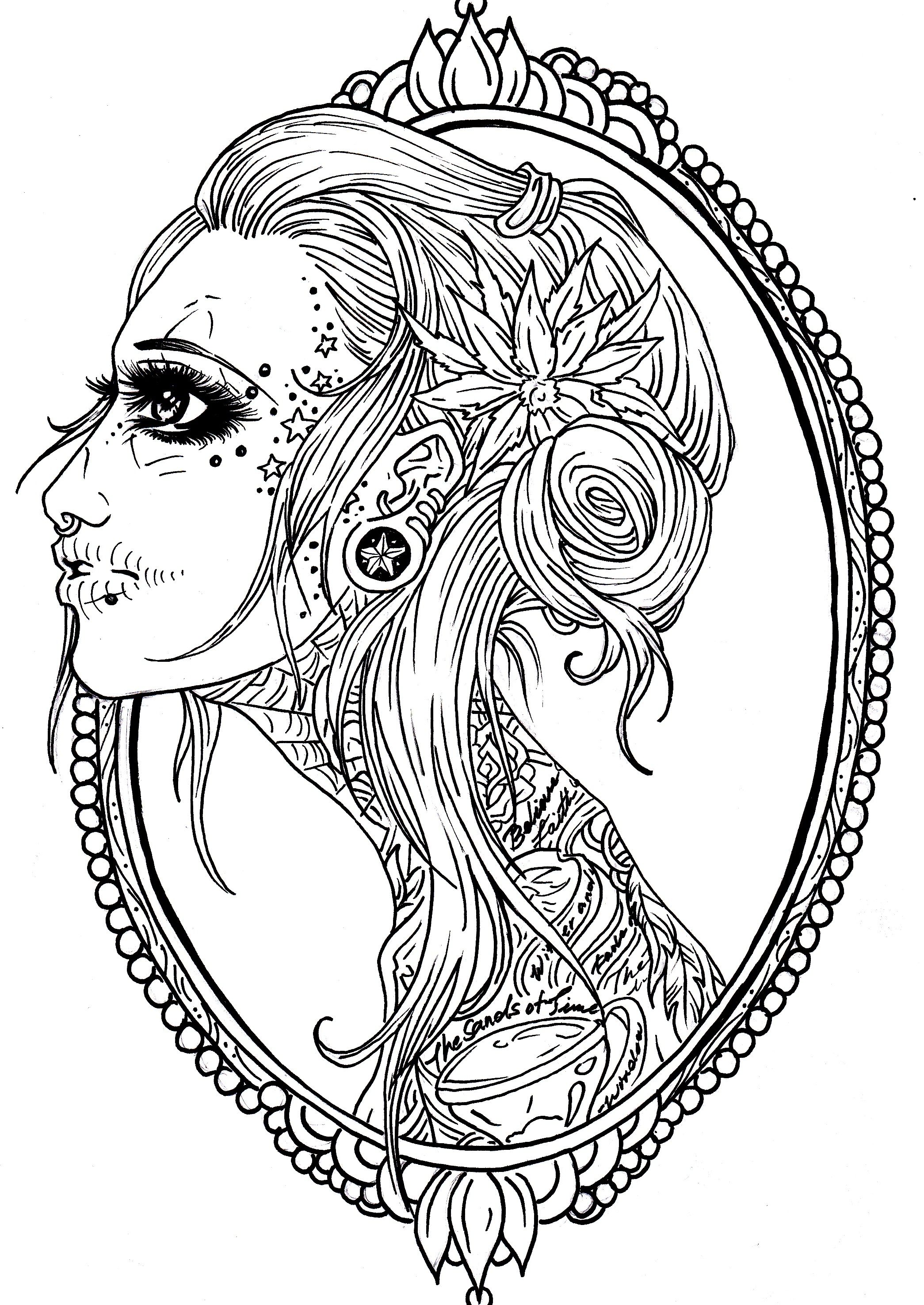 Skull Tattoo Coloring Pages at Free printable