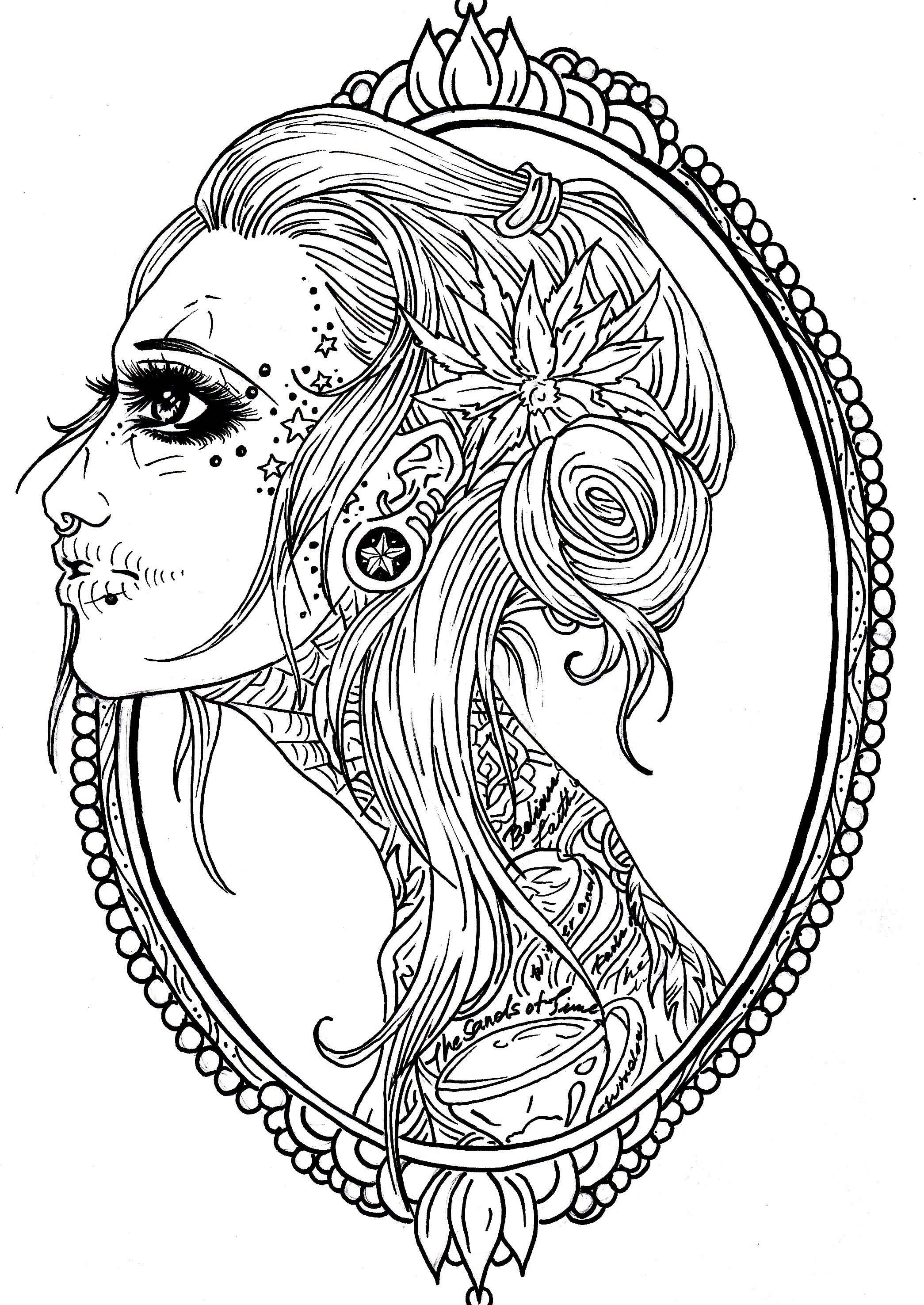 Skull Tattoo Coloring Pages at GetColorings.com | Free printable