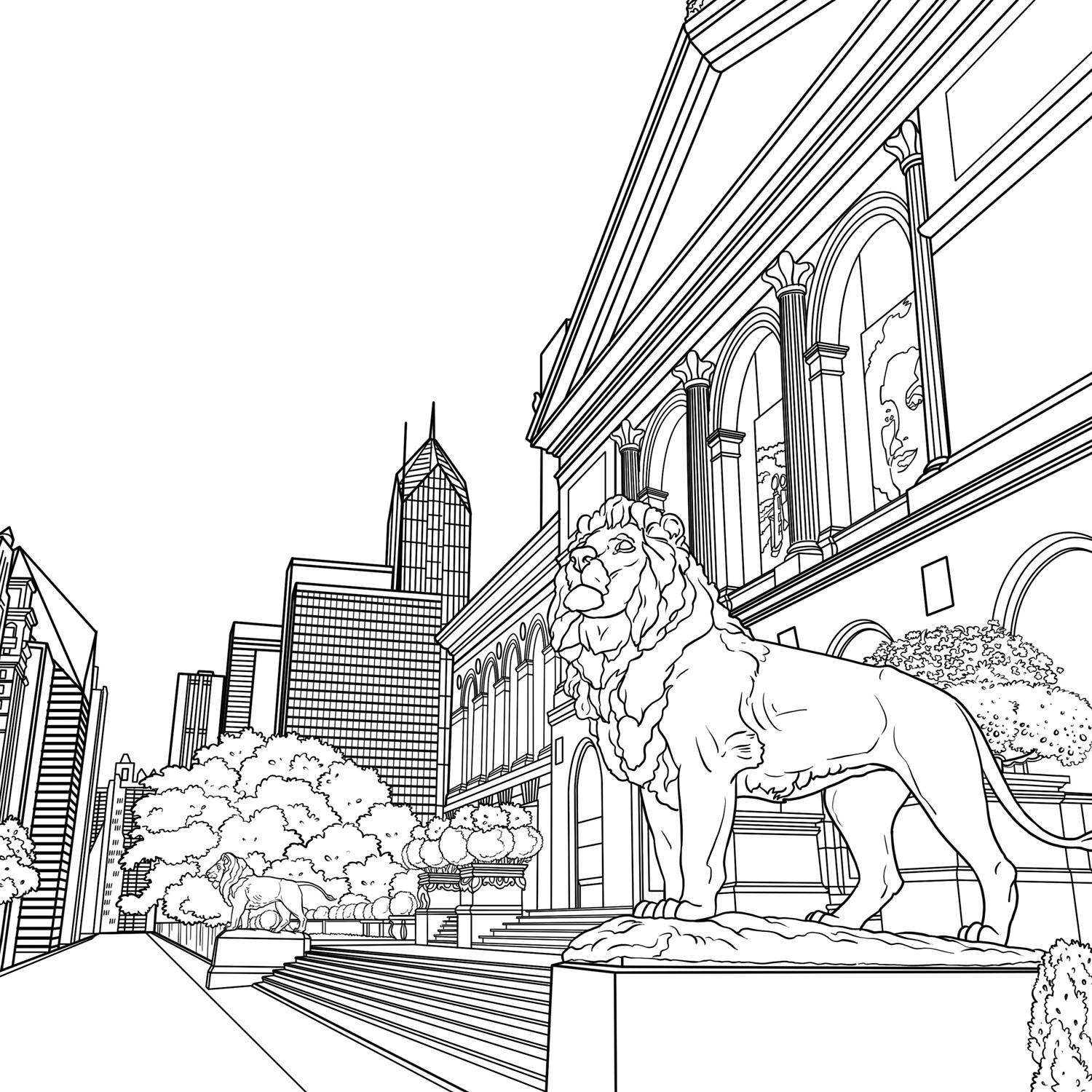 Skyline Coloring Pages at Free printable colorings