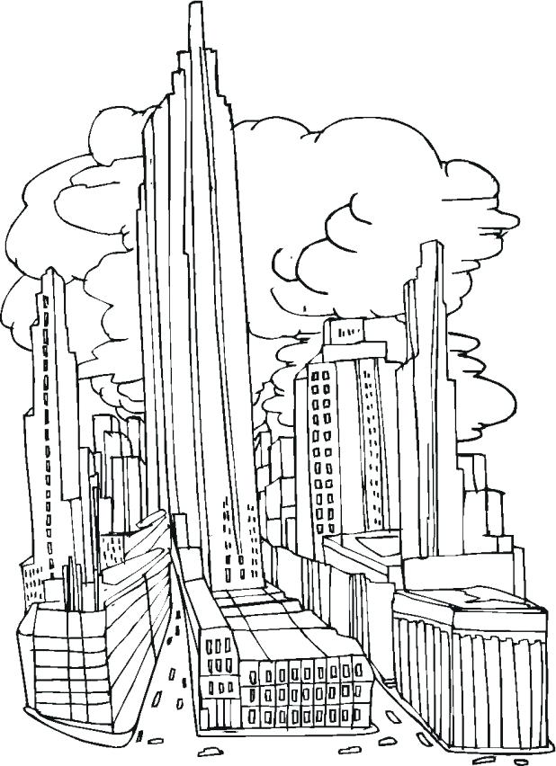 Skyline Coloring Pages At GetColorings Free Printable Colorings