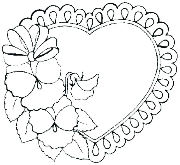 Small Heart Coloring Pages at GetColorings.com | Free printable