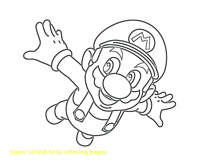 Smash Bros Coloring Page 1