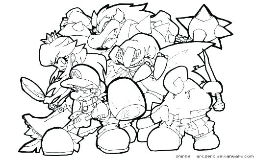 Smash Brothers Coloring Pages At Free Printable Colorings Pages To Print And 1769