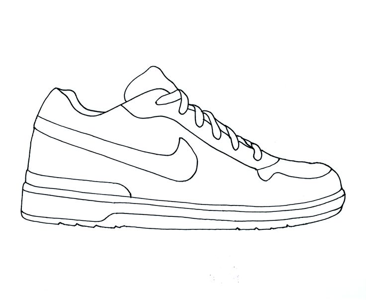 Sneaker Coloring Page At GetColorings Free Printable Colorings 