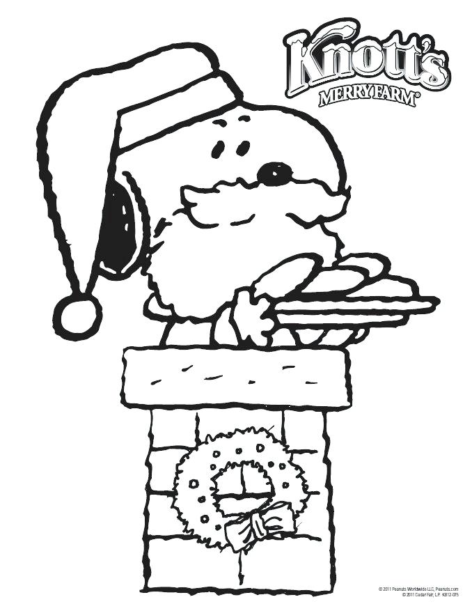Collection Of Snoopy Christmas Coloring Pages Free Printable