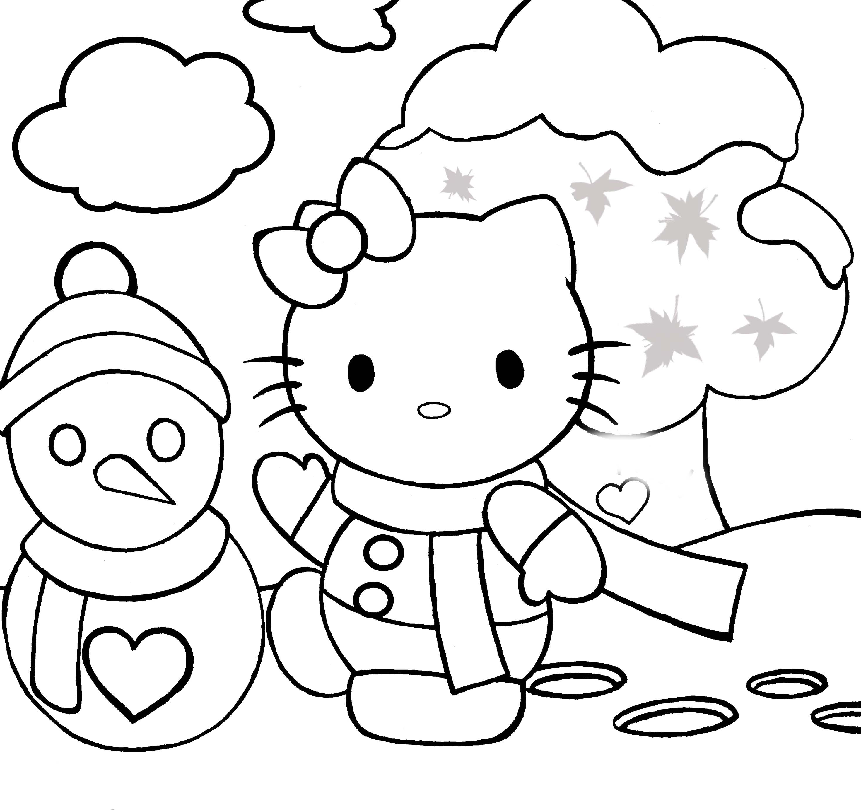 Snow Day Coloring Page at GetColorings.com | Free printable colorings