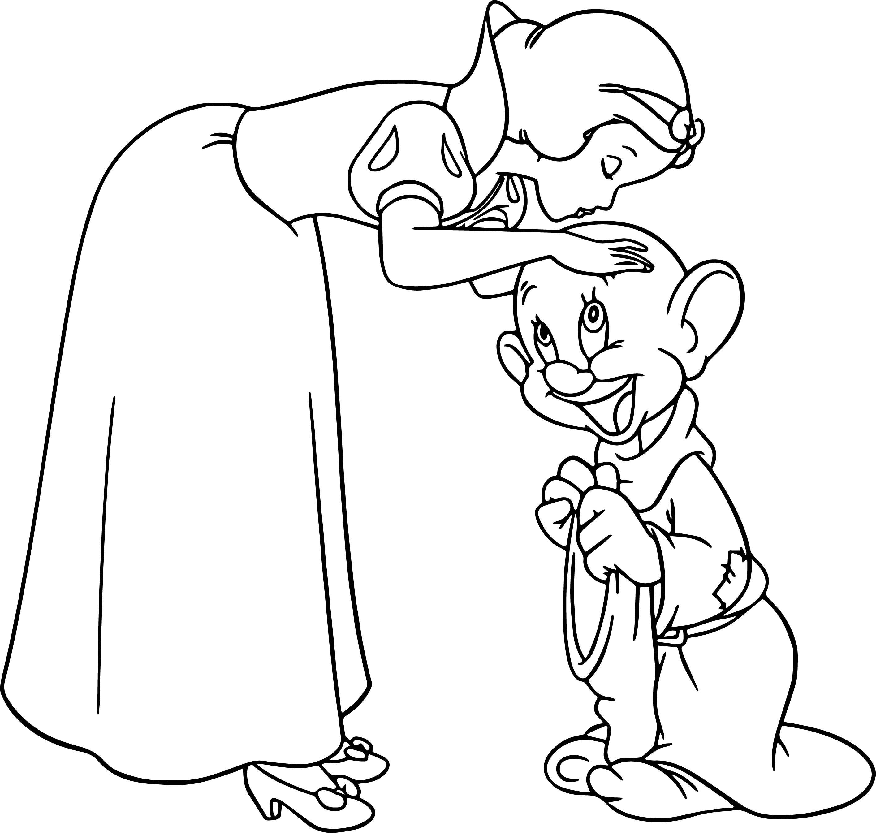 Snow White And The Seven Dwarfs Coloring Pages At Free Printable Colorings 