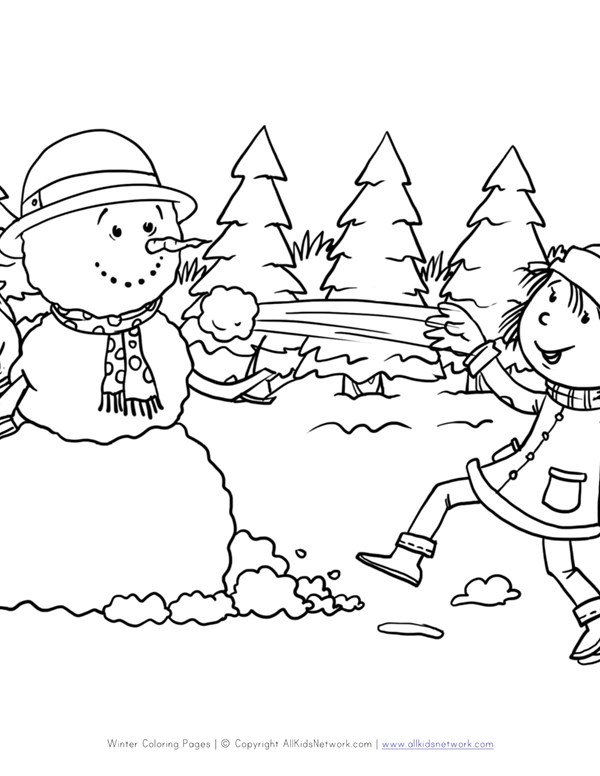Snowball Coloring Page at GetColorings.com | Free printable colorings
