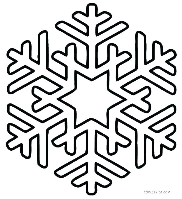 Snowflake Coloring Page at Free