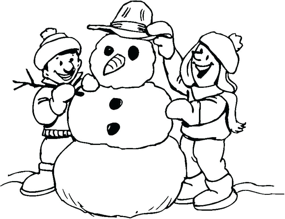 Snowman Coloring Pages For Preschool at GetColorings.com | Free