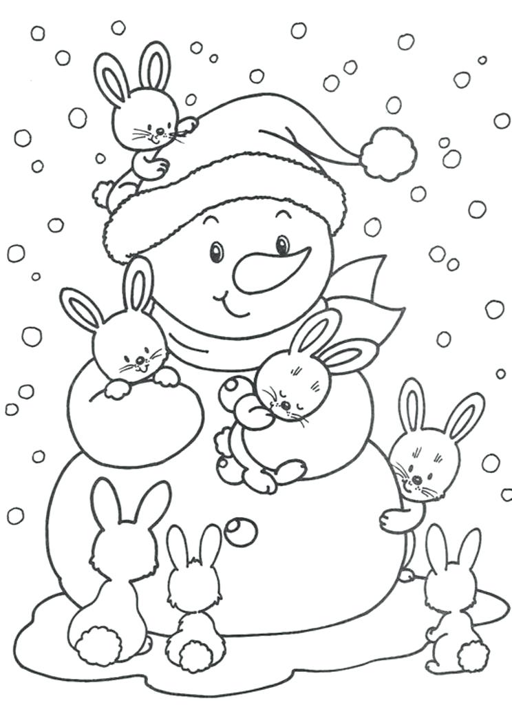 Snowman Coloring Pages For Preschool at GetColorings.com | Free