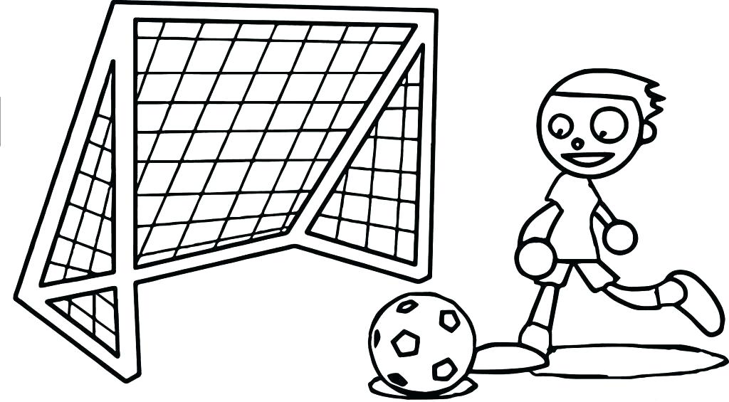 Soccer Goal Coloring Page at Free