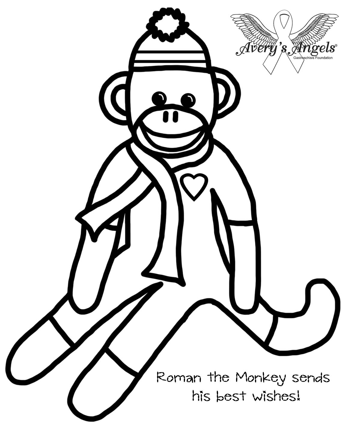 Sock Monkey Coloring Page At GetColorings Free Printable 