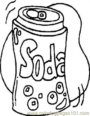 Soda Can Coloring Page At Getcolorings Free Printable Colorings