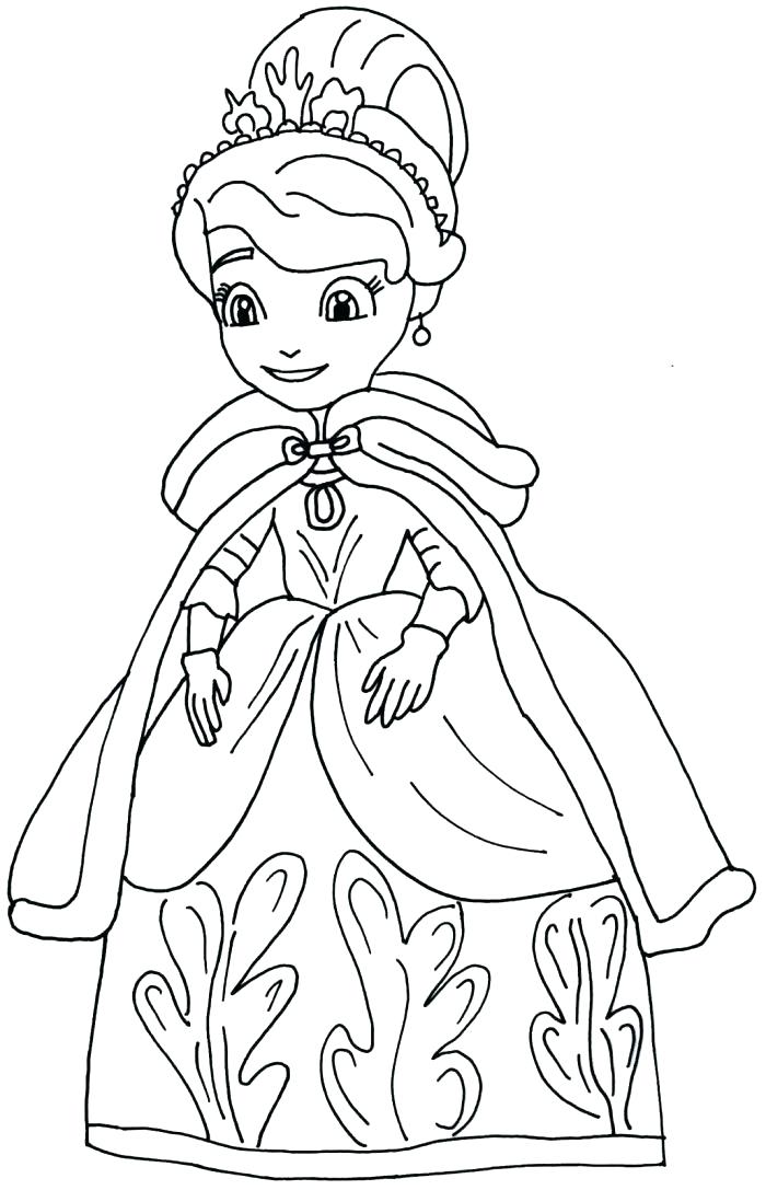 Sofia The First Coloring Pages Pdf at Free printable