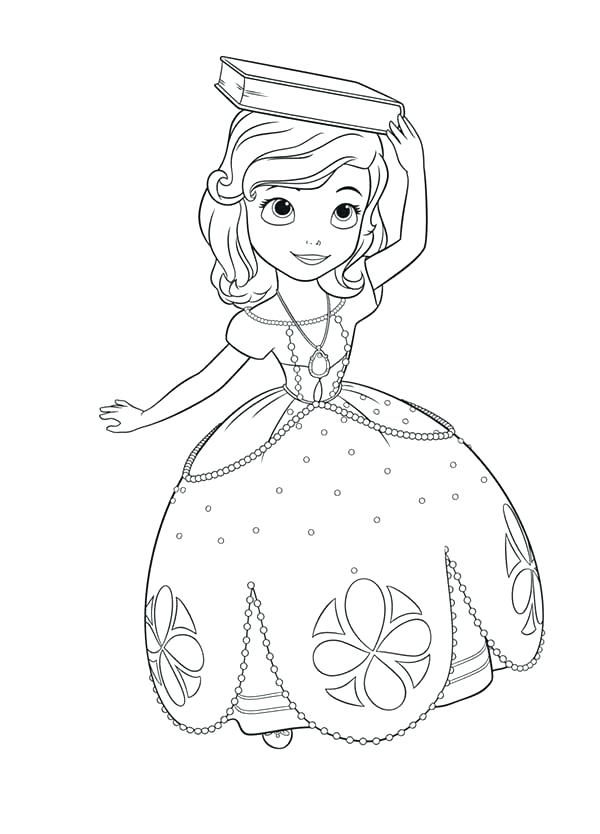 Sofia The First Disney Princess Coloring Pages at