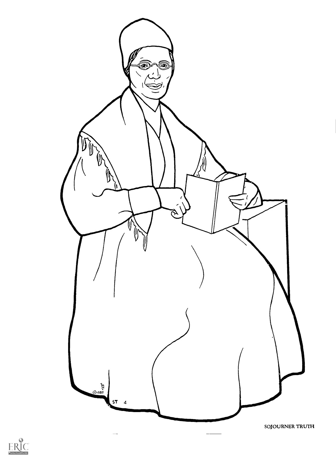 Sojourner Truth Coloring Page at GetColorings.com | Free printable