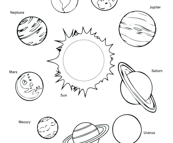 Solar System Coloring Pages Kindergarten At GetColorings Free 