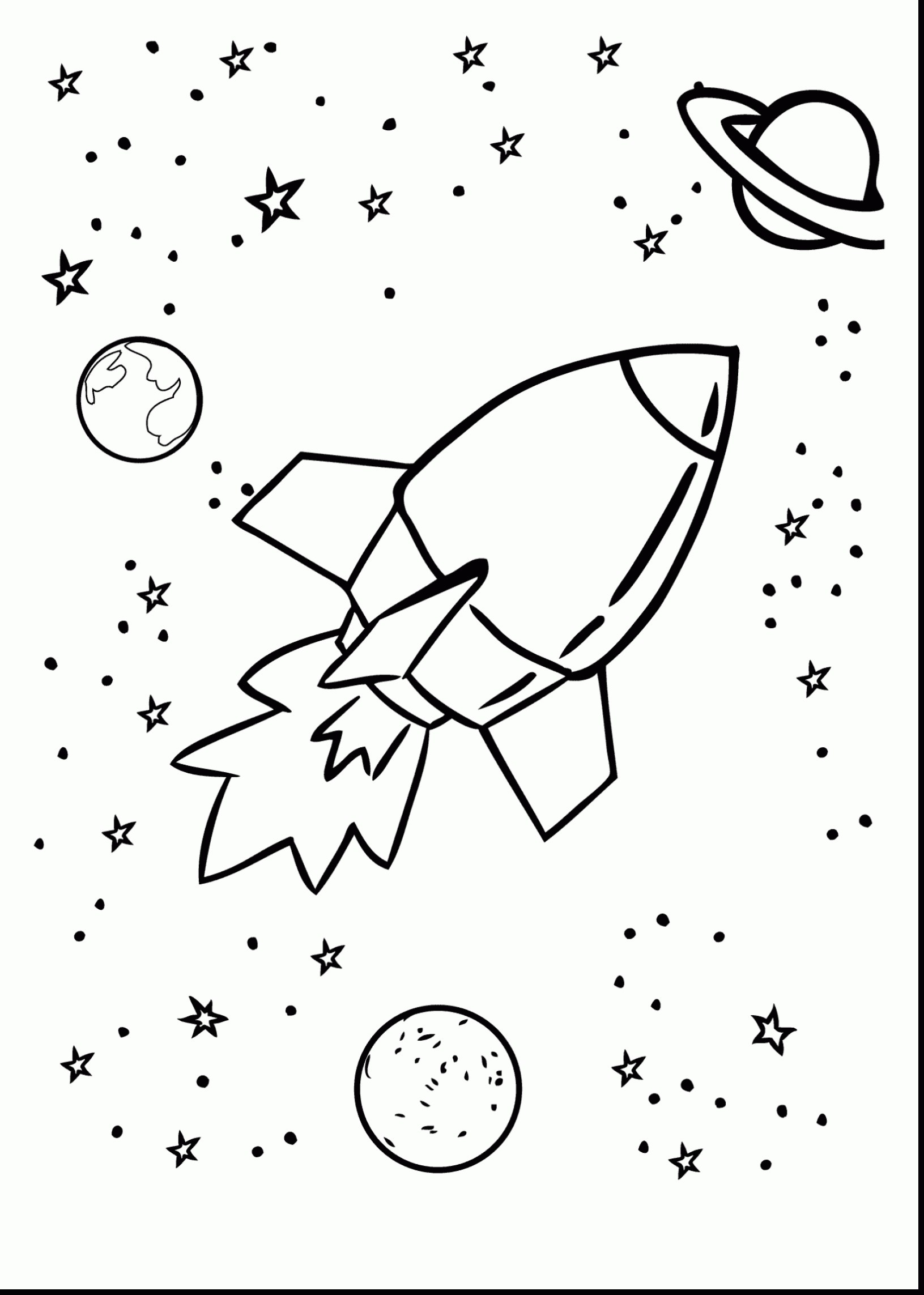 Solar System Coloring Pages Kindergarten at GetColorings.com | Free