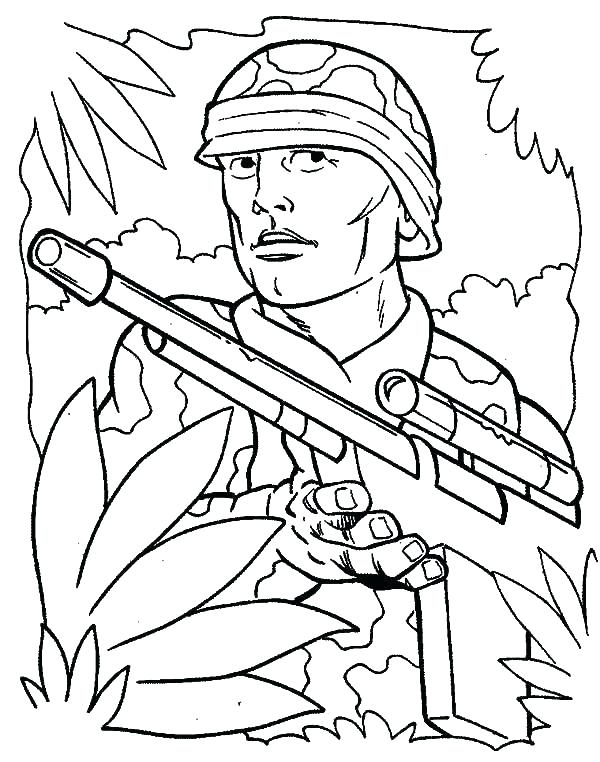 Soldier Coloring Pages To Print at Free