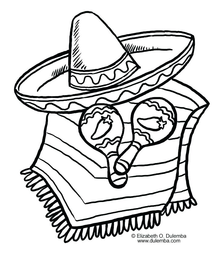 Sombrero Coloring Page At GetColorings Free Printable Colorings