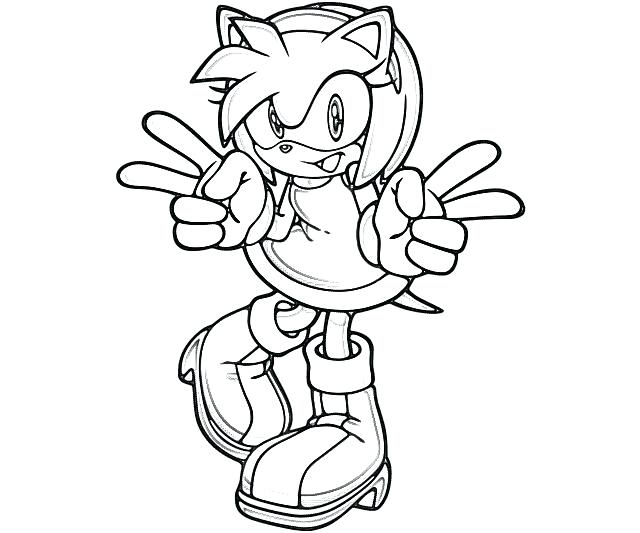 Sonic Amy Coloring Pages at GetColorings.com | Free printable colorings