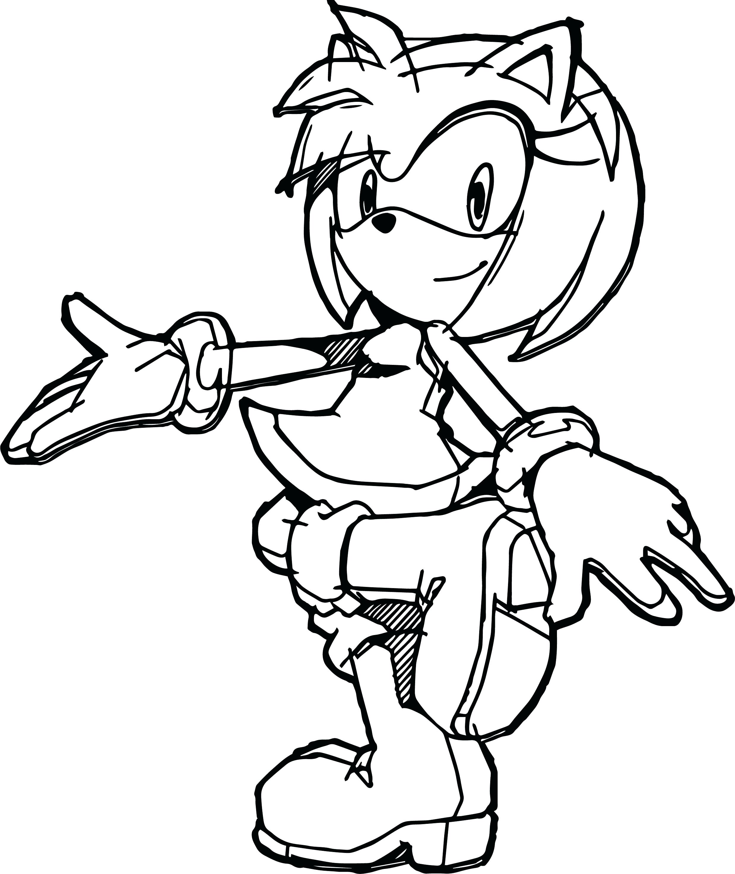 Sonic And Amy Coloring Pages At GetColorings Free Printable 