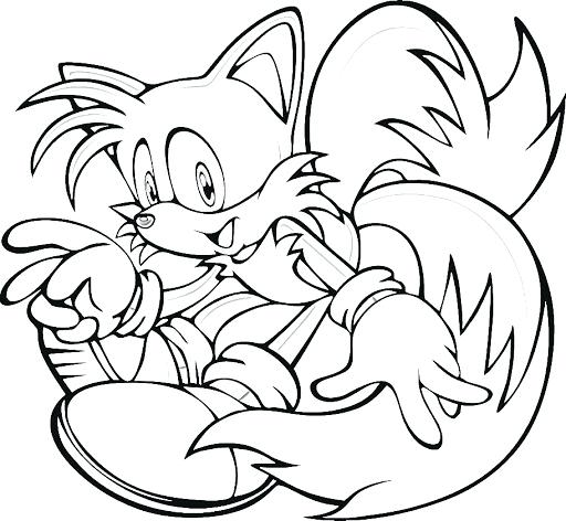 Sonic And Tails Coloring Pages at Free printable