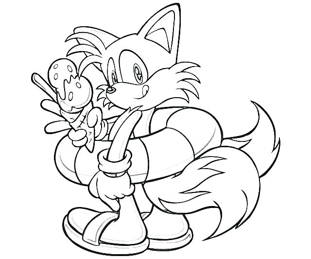 27 Sonic Tails Coloring Sheet Iremiss