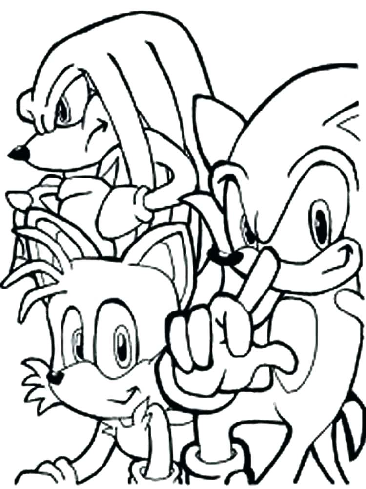 Sonic Knuckles Coloring Pages at GetColoringscom Free