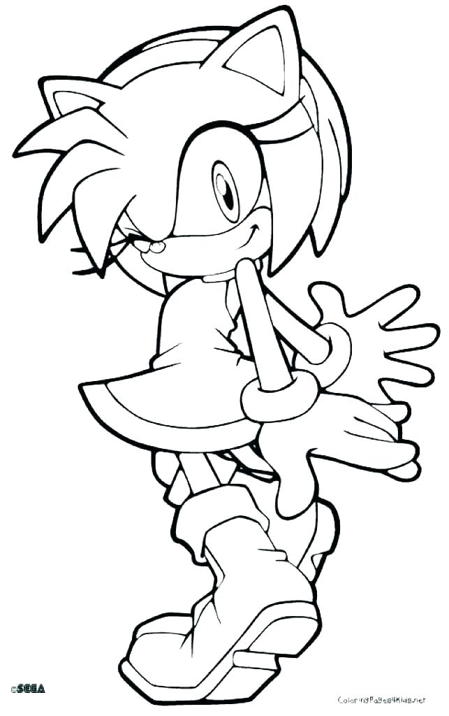 245 Simple Sonic Tails And Knuckles Coloring Pages 