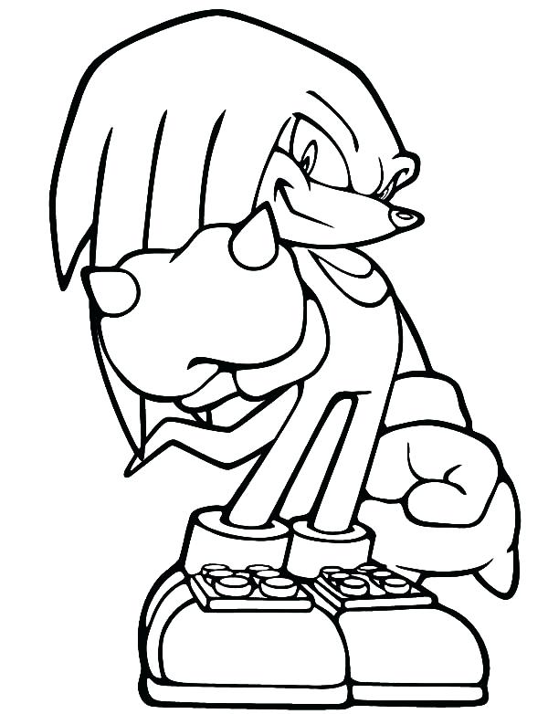 Sonic Knuckles Coloring Pages At GetColorings Free Printable 