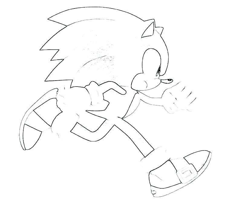 Sonic Running Coloring Pages at GetColorings.com | Free printable