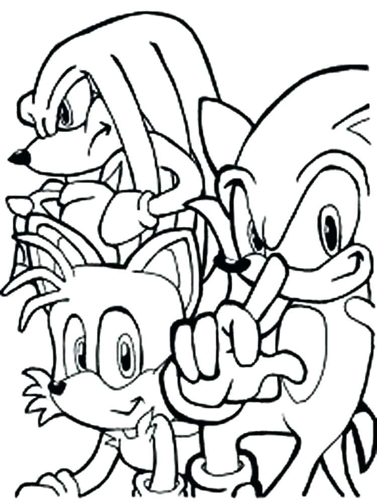Printable Sonic And Tails Coloring Pages