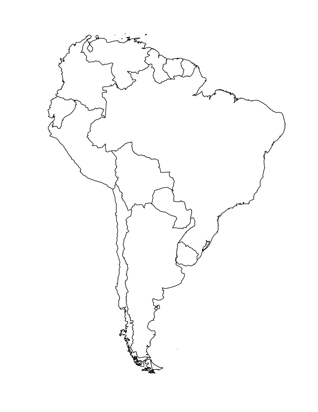 South America Coloring Page At GetColorings Free Printable