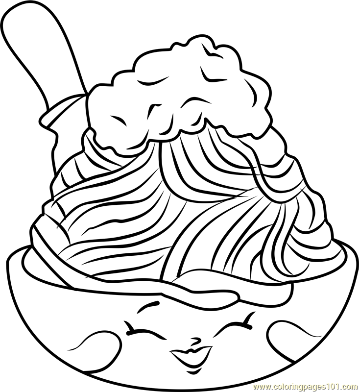 Spaghetti Coloring Page at GetColorings.com | Free printable colorings