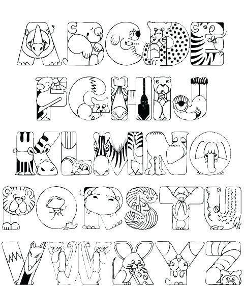 Spanish Alphabet Coloring Pages at GetColorings.com | Free printable
