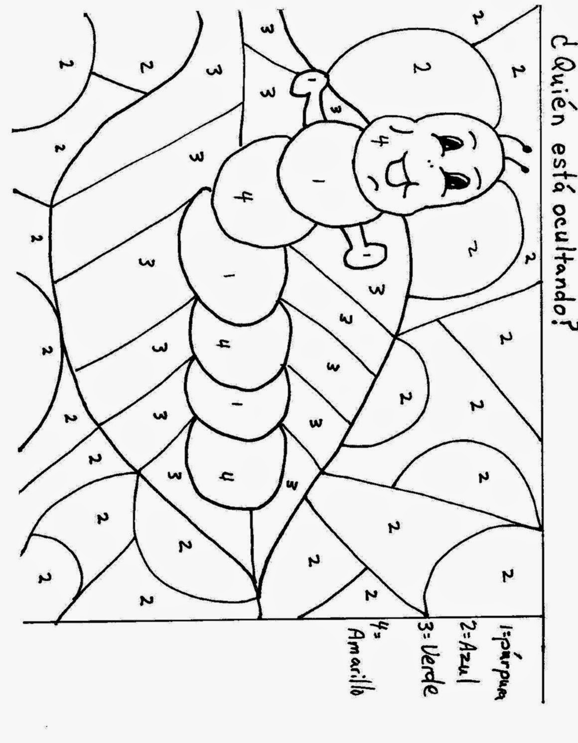 Spanish Numbers Coloring Pages at Free printable
