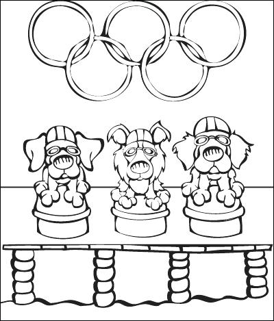 Special Olympics Coloring Pages - Olympic Winners Colouring Page - We
