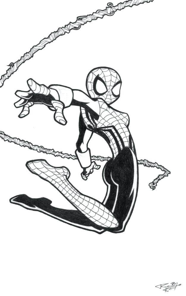 245 Cute Spider Woman Coloring Pages for Kindergarten
